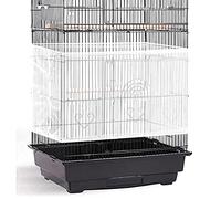 Shappy Large Bird Cage Seed Catcher,Bird Cage Cover Net Skirt Guard,Adjustable Soft Airy Mesh Net for Parrot Parakeet Macaw(78.7 x 15 Inch/ 200 x 37 cm,White)