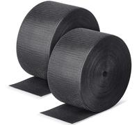 Shappy Nylon 2 Rolls 84ft Gymnastics Mat Hook Fastener, 4" Wide, Black