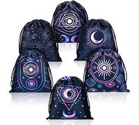 Shappy Pcs Tarot Card Velvet Storage Bag Dice Drawstring Holder Jewelry Pouch for Enthusiasts Hand Gift Bags, 7.1 x 5.9 Inches Styles (Elegant Style)