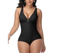 SHAPSHE Fajas Body Shaper Colombianas Moldeadoras Tummy Control Shapewear Compression Garment, Black, Medium
