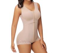 SHAPSHE Fajas Colombianas Moldeadoras BBL Post Surgery Stage 2/3 Body Shaper Tummy Control High Compression Garment Shapewear, Beige With Steel Bones, X-Small
