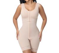 SHAPSHE Fajas Colombianas Moldeadoras Independent Bust Waist Body Shaper, Tan, Large