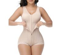 SHAPSHE Fajas Colombianas Moldeadoras Post Surgery Phase 1/2/3 High Compression Full Body Shaper for Women, Light brown (one size larger may be better), M