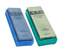 SHAPTON Ha No Kuromaku Ceramic Whetstone Rough Grit (#320) + Medium Grit (#2000)