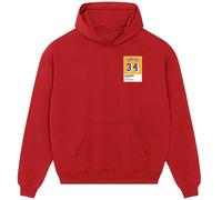 Shaquille O'Neal 34 Lakers Jersey Frame Men's Hoodie - Red / M