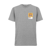 Shaquille O'Neal 34 Lakers Jersey Frame Men's T-Shirt - Gray / L