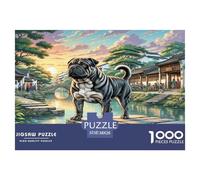 Shar Pei 1000 Piece Jigsaw Puzzle For Adults Challenging Game Stress Relief Puzzle Cultivate The Spirit of Teamwork for Family Decorations 38x26cm/1000pcs