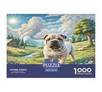 Shar Pei 1000 Pieces Jigsaw Puzzles For Adults Challenging Game Stress Relieving Entertainment Cultivate The Spirit of Teamwork for Adults And Kids, Age 12 Years Up 70x50cm/1000pcs
