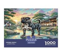 Shar Pei 1000 Pieces Jigsaw Puzzles For Adults Challenging Game Stress Relieving Entertainment Exercise The Memory of The Brain for The Whole for Women, Gifts for Men 70x50cm/1000pcs