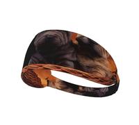 Shar Pei Black Puppy Small Dogs Gray Puppy Pets,Sports Sweatband for Unisex Multi Headband Elastic Exercise Hairband