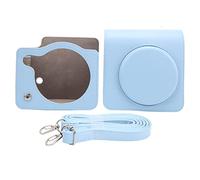 Sharainn Camera Protective Case for INSTAX Square SQ1, PU Leather Shoulder Camera Bag with Detachable Cover for Instant Camera Photography (Blue)
