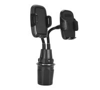 Sharainn Car Cup Holder Phone Mount, Dual Phone Holder for Car Cup, Multifunctional, 360 Degree Rotatable Mount Gooseneck for Smartphones 4 to 7 Inches