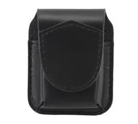 Sharainn Lighter Pouch, Lighter Case with Belt Loop, PU Holder with Anti Scratch Soft Lining, Portable Organizer Holder, Magnetic Buckle Lighter Waist Case for Outdoor (Black)