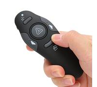 Sharainn Presentation Clicker Pointer, 2.4Ghz Wireless Presenter Remote, Ergonomic Handheld Clicker for PowerPoint with USB Receiver for Class Meeting Speech