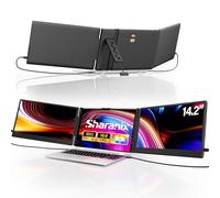 sharanix Laptop Screen Extender 14.2" 1080P FHD IPS Screen Extender Laptop Monitor Extender Fits 13-17 inch Laptops Compatible