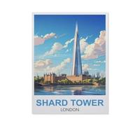 Shard Tower London，Puzzle 1000 Piece Jigsaw Puzzles for Adults, Classic Puzzle Difficult Puzzle for Kids Teenagers Educational Game Toys Gift for Home Travel（75x50cm）-HC76