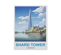 Shard Tower London，Wooden Jigsaw Puzzle 1000 Pieces Adult Toys Decompression Game（75x50cm）-HC77