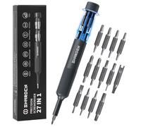 Sharden 27-In-1 Precision Screwdriver Set Multi Bit Small Screwdriver Magnetic Mini Screwdriver Set Pen Style Manual Repair Tool Kit For Eyeglass, Watch, Computer, Jewelers, Laptop, Electronics, Phone