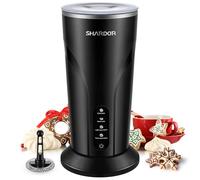 SHARDOR Electric Milk Frother and Steamer with Warm Function, 4 in 1 Automatic Milk Warmer Heater, 300ml Large Capacity, Hot and Cold Foam Maker for Coffee Latte Cappuccino, Hot Chocolate