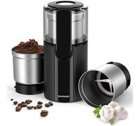 SHARDOR Electric with 2 Removable Stainless Steel Bowls Coffee & Spice Grinders