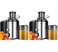 SHARDOR Juicer Machines, 3 Speed Control with 800W Juicers for Fruit and Vegetables,Higher Juice Yield Extractor Machine, Stainless Steel Centrifugal Juicers (Pack of 2)