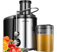 SHARDOR Juicer Machines, 3 Speed Control with 800W Juicers for Fruit and Vegetables,Higher Juice Yield Extractor Machine, Stainless Steel Centrifugal Juicers