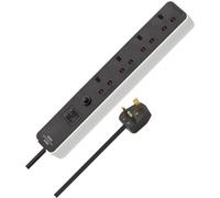 Share Brennenstuhl Ecolor Extension Lead 4-Gang 5 Metre - Heavy Duty Cable 1.5mm Thick