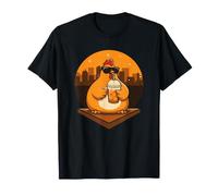 Share Cold iced Coffee with a Rooster in the Night City T-Shirt