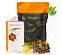 Share® Fermented Fruit Discovery Set - SharePomelozzini® Fermented Pomelo 170g + Share Original® 7-pc Starter Box | 30+ Months Naturally Fermented | Japanese Apricot & Pomelo | Vegan & Lactose-Free