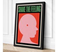 Share the Feeling Retro Canvas Wall Art Print 18x12 Inch (46 x 30 cm)