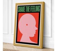 Share the Feeling Retro Canvas Wall Art Print 18x12 Inch (46 x 30 cm)