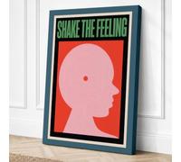 Share the Feeling Retro Canvas Wall Art Print 18x12 Inch (46 x 30 cm)