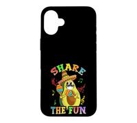 Share The Fun Avocado Cinco De Mayo Fruit Produce Party Case for iPhone 16 Plus