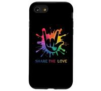 Share The Love Colorful Sign Language Hippie Case for iPhone SE (2020) / 7/8
