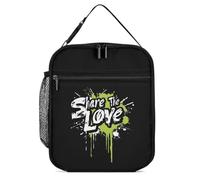 Share The Love Portable Insulated Lunch Bag Adults Leakproof Picnic Tote Bag