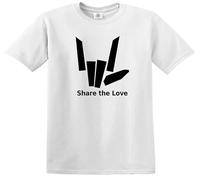 Share - The - Love - T-Shirt for Kids Sharer Logo (White,12-14 Years)