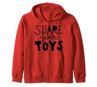 Share Your Toys Campaign Family Toy Drive Theme Zip Hoodie