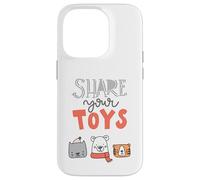 Share Your Toys Cute Animals Family Moment Kids Joy Playtime Case for iPhone 14 Pro