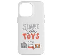 Share Your Toys Cute Animals Family Moment Kids Joy Playtime Case for iPhone 14 Pro Max