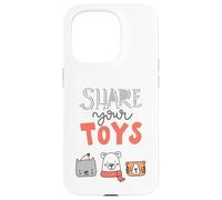 Share Your Toys Cute Animals Family Moment Kids Joy Playtime Case for iPhone 15 Pro