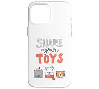Share Your Toys Cute Animals Family Moment Kids Joy Playtime Case for iPhone 16 Pro Max