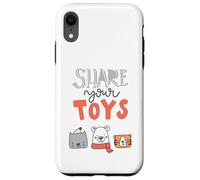 Share Your Toys Cute Animals Family Moment Kids Joy Playtime Case for iPhone XR