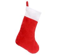 SHareconn 4 Pack Christmas Stockings. Big Stocking Bags Christmas Decorations Mini Ornament Hooks (Red, One Size)