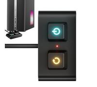 Shared Computer Remote Activation - External Trigger For Desktop Machines | PC Po-wer On Button | Black Switches Plug And Play Activation For PC Enthusiasts Café Home Offices Public