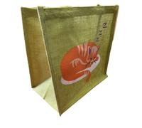 Shared Earth Fairtrade Eco Jute Shopper Bag (Sleeping Cat)