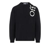 Shared Logo Intarsia Jumper - male - Off White - Round-neck Knitwear - Black - M - Knitwear M