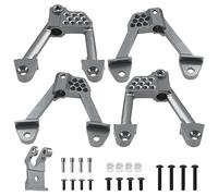 ShareGoo Aluminum Alloy Front Rear Shock Hoops Tower Bracket Mount Compatible with Axial SCX10 SCX10ii 90046 90047 1/10 RC Crawler Car (Titanium)