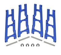 ShareGoo Metal Front & Rear Suspension Arms A Arms Upgrade Parts 3655 Compatible with Traxxas 1/10 Slash 4x4 4WD Stampede 4x4 4WD RC Car Truck (Blue)