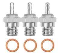 ShareGoo RC Glow Plug #4 N4 Medium Hot Spark Nitro Engine Parts 70117 for Traxxas Kyosho Redcat HPI HSP 1/8 1/10 RC Car Truck Buggy (3Pack)