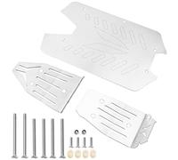 ShareGoo Stainless Steel RC Skid Plate,RC Chassis Armor Guard Plate Upgrade Parts Compatible with Arrma 1/10 Vorteks 4x4 Big Rock 3S RC Car